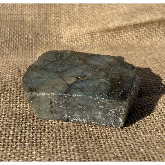 Labradorite Raw and Semi-Polished Specimen Slab 2.5" x 3" - Picture 12 of 12